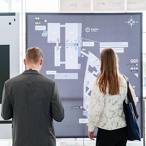 WindEnergy Hamburg | Area Plan in Central Foyer WindEnergy Hamburg | Area Plan in Central Foyer