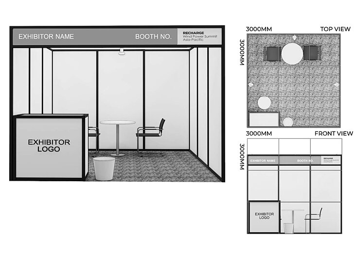 Rendering All-inclusive package 9 sqm | RECHARGE Wind Power Summit Asia-Pacific