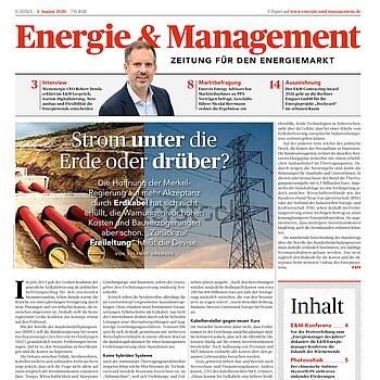 Cover des Magazins Energie & Management