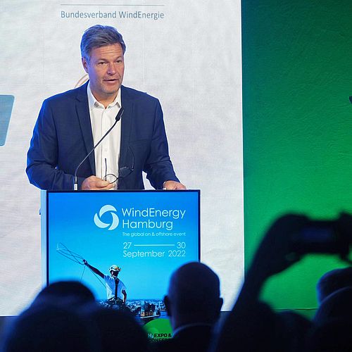 WindEnergy Hamburg 2022: Robert Habeck, Federal Minister for Economic Affairs and Climate Protection, at the Opening Ceremony