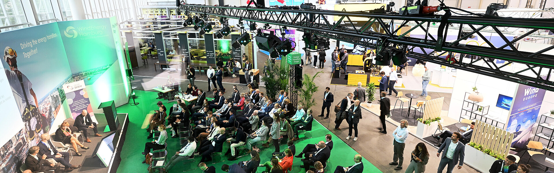 View from above of the Energy Transition Stage