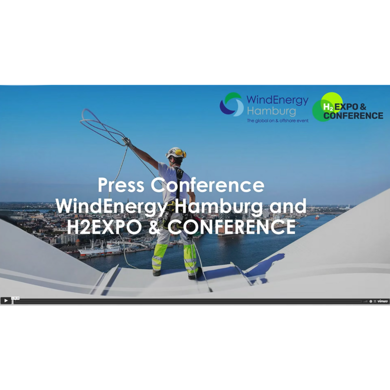 Voraus-Pressekonferenz der WindEnergy Hamburg und H₂ EXPO & CONFERENCE