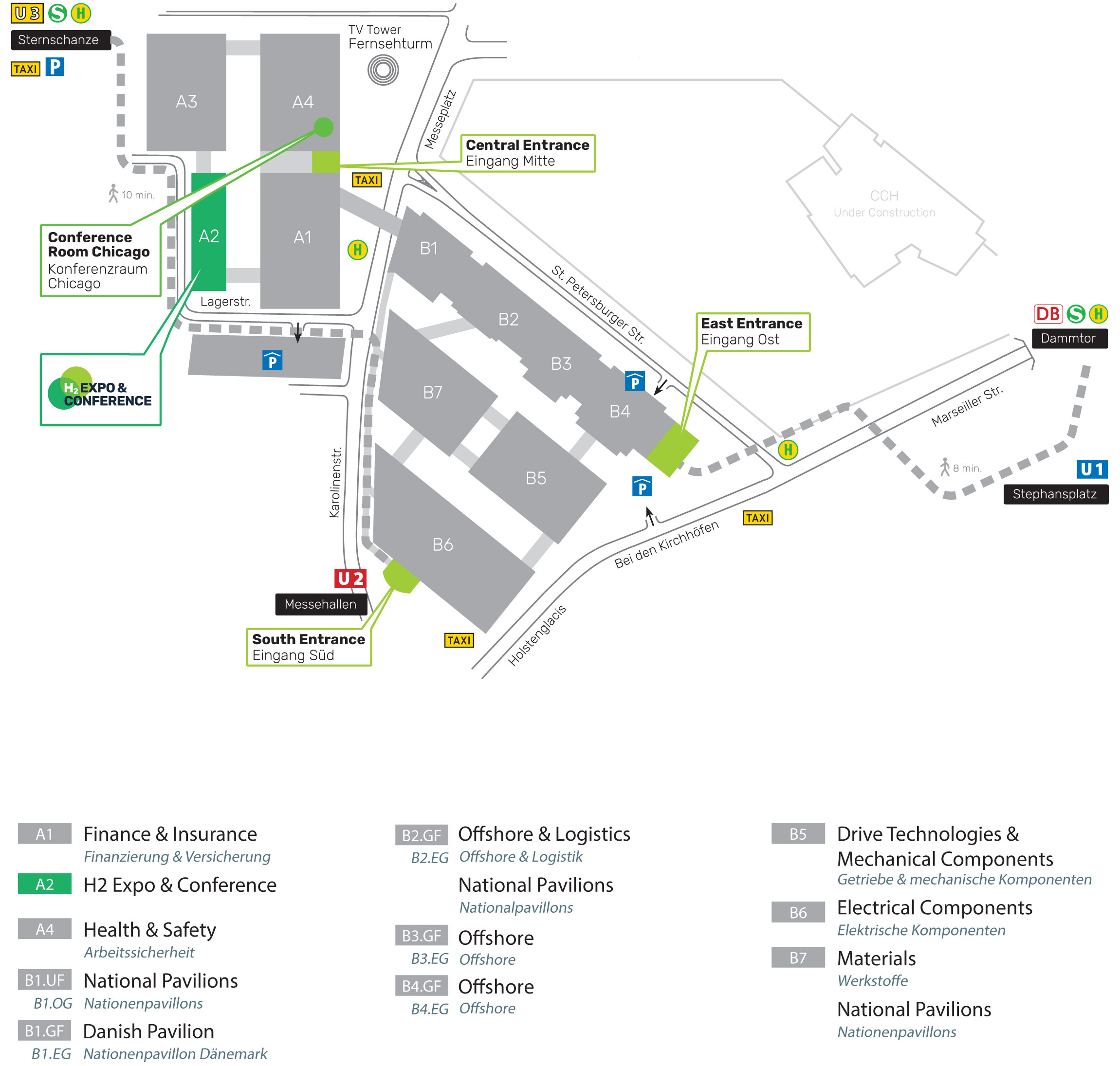 Area plan H₂ EXPO & CONFERENCE